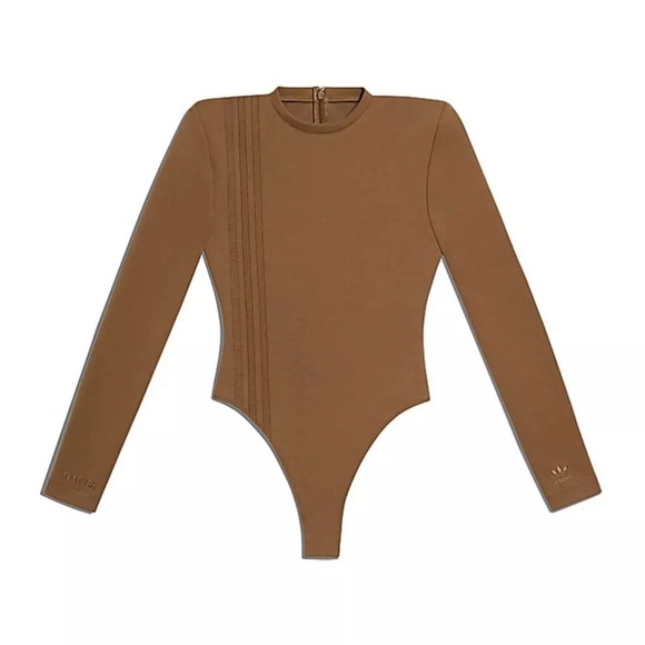 Ivy Park X Addidas Beyonce Brown Long Sleeve Bodysuit size small BNWT - Picture 2 of 10